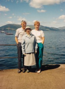 Dad, grandmother, mum