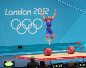 Weightlifting record breaker russian